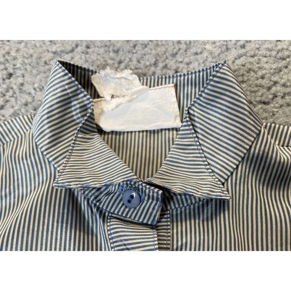 80s Susan Howard Striped Midi Dress S-M Taupe Satin 3/4 Sleeve Classic Career - Picture 7 of 15